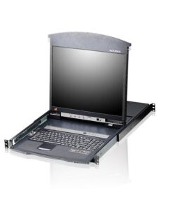Switch KVM LCD a due binari Multi-Interface Cat5 a 8 porte 17''