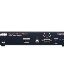 Trasmettitore KVM over IP 4K DisplayPort a display singolo con PoE
