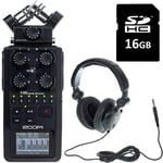 Zoom H6 Card & Headphone Bundle