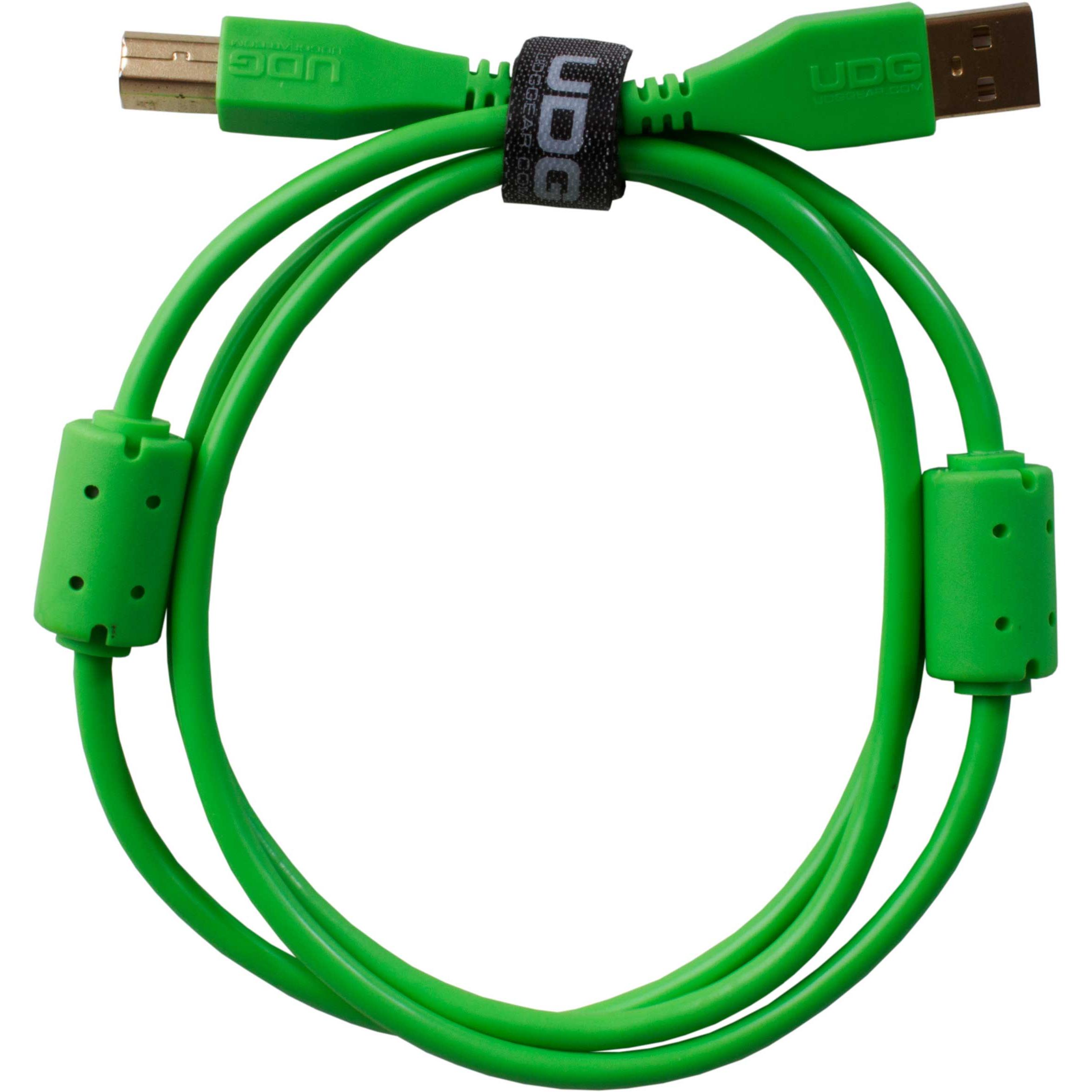 UDG U95003GR - ULTIMATE AUDIO CABLE USB 2.0 A-B GREEN STRAIGHT  3M