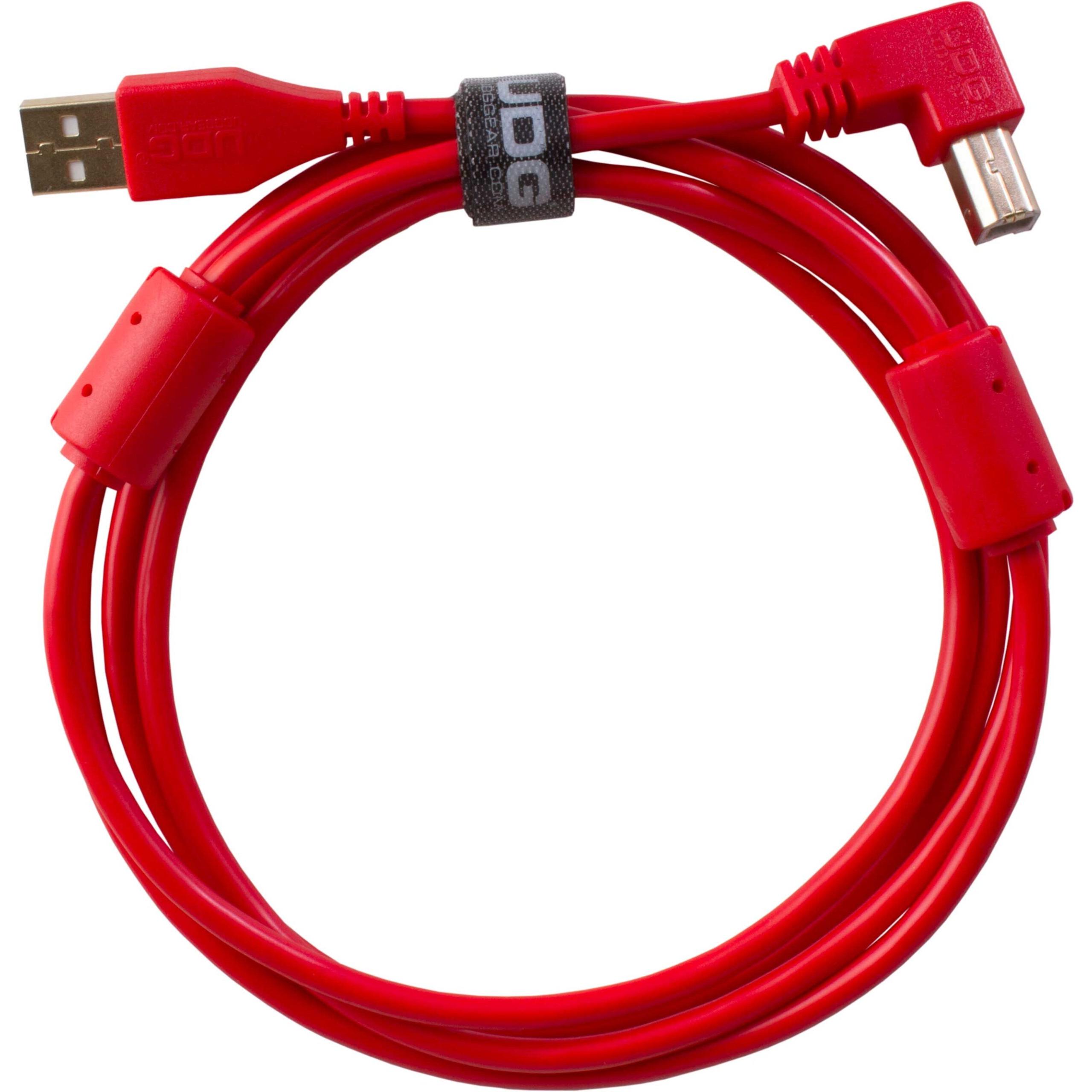 UDG U95004RD - ULTIMATE AUDIO CABLE USB 2.0 A-B RED ANGLED 1M
