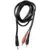 PEAVEY **5' Y CABLE 2) RCA MALE TO 1) 1/8 MALE"