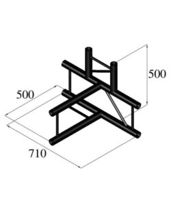 ALUTRUSS BILOCK BQ2-SPAT42V 4-Way T-Piece bk