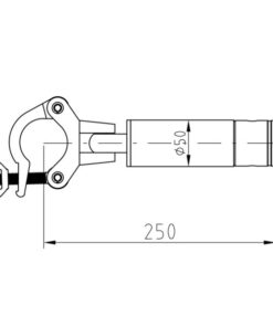 ALUTRUSS CORS-25 Corner Brace 25cm Adaptor