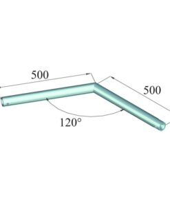 ALUTRUSS DECOLOCK DQ1-SC22 2-Way Corner 120° bk