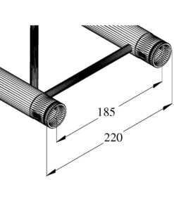 ALUTRUSS DECOLOCK DQ2-S250 2-way Cross Beam bk