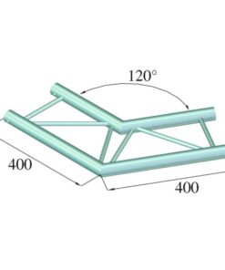 ALUTRUSS DECOLOCK DQ2-SPAC22H 2-way Corner 120°bk