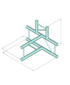 ALUTRUSS DECOLOCK DQ2-SPAT42V 4-way T-Piece bk