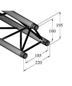 ALUTRUSS DECOLOCK DQ3-S1000 3-Way Cross Beam bk