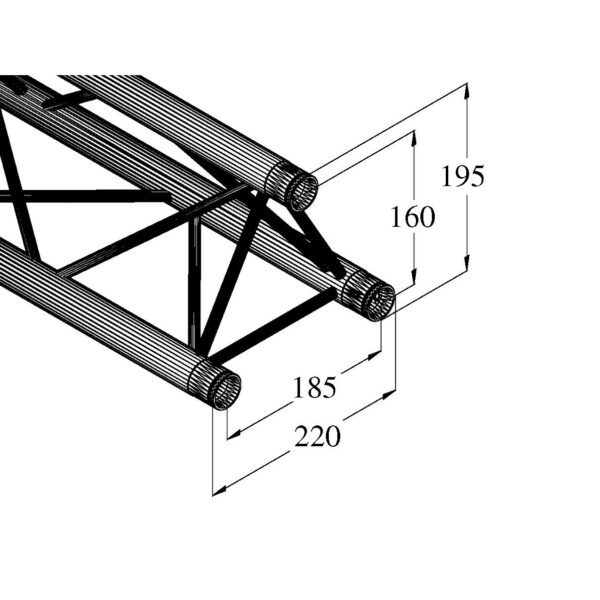 ALUTRUSS DECOLOCK DQ3-S1000 3-Way Cross Beam bk