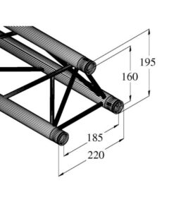 ALUTRUSS DECOLOCK DQ3-S1500 3-Way Cross Beam bk