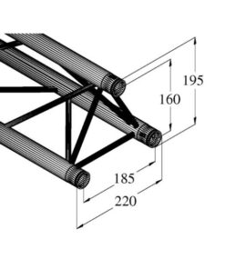ALUTRUSS DECOLOCK DQ3-S500 3-Way Cross Beam bk