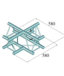 ALUTRUSS DECOLOCK DQ3-SPAC41 4-Way Cross Piece bk