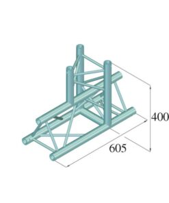 ALUTRUSS DECOLOCK DQ3-SPAT37 3-Way T-Piece 90° bk