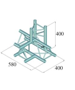 ALUTRUSS DECOLOCK DQ3-SPAT42 4-Way T-Piece / bk