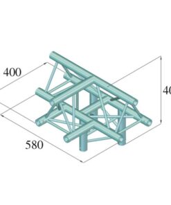 ALUTRUSS DECOLOCK DQ3-SPAT43 4-Way T-Piece / bk