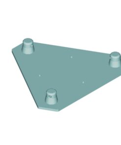 ALUTRUSS DECOLOCK DQ3-WPM Wall Mounting Plate MALE black