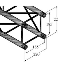 ALUTRUSS DECOLOCK DQ4-S250 4-Way Cross Beam bk