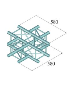 ALUTRUSS DECOLOCK DQ4-SPAC41 4-Way Cross Piece bk