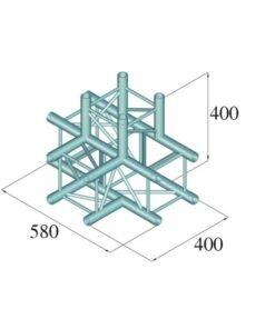 ALUTRUSS DECOLOCK DQ4-SPAT42 4-Way T-Piece bk