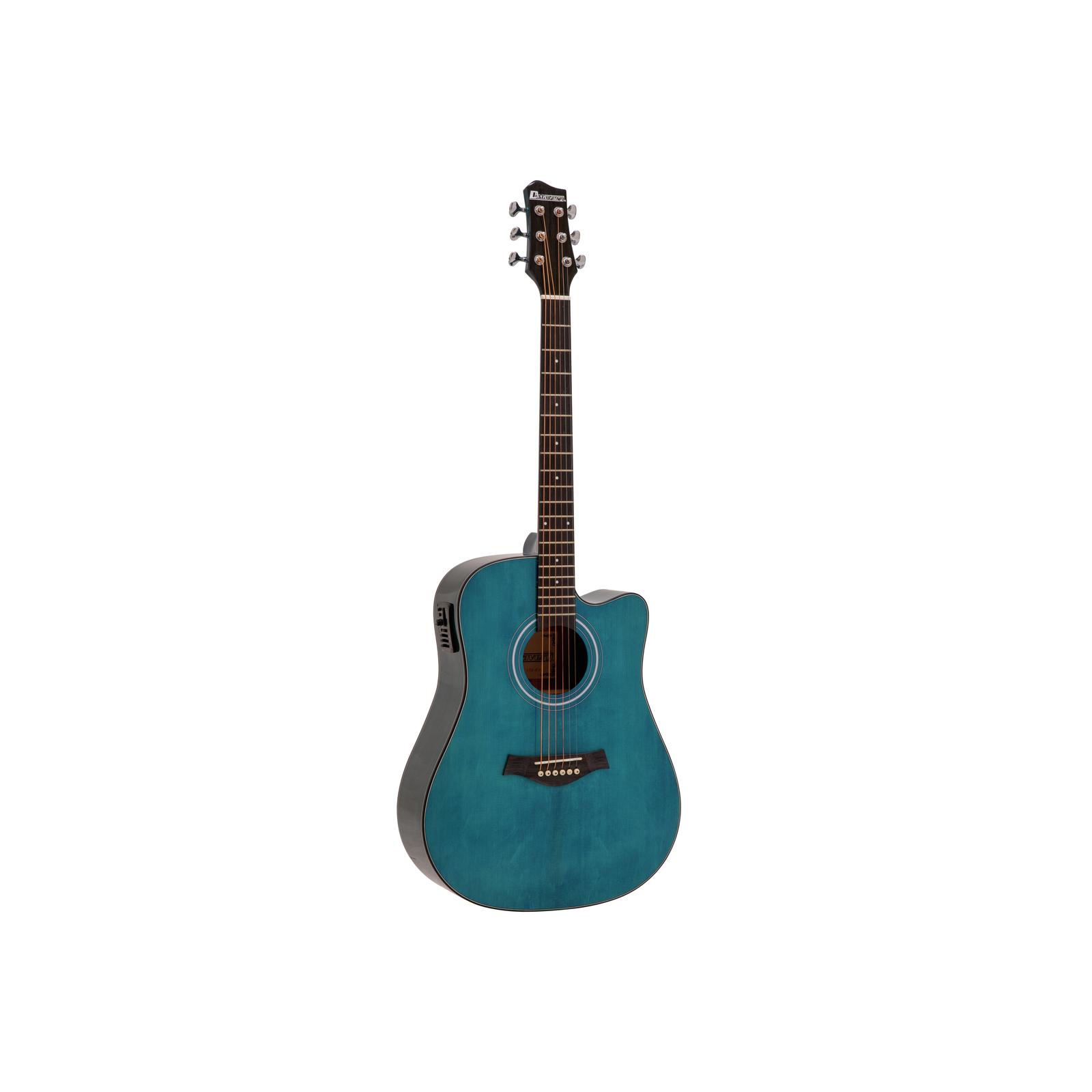 DIMAVERY STW-90 Western Guitar, crystal blue