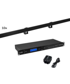EUROLITE Set 10x LED PR-100/32 Pixel DMX Rail bk + DMX Software