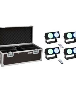 EUROLITE Set 4x LED CBB-2 COB RGB Bar + Case