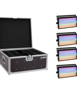 EUROLITE Set 4x LED Super Strobe ABL + Case