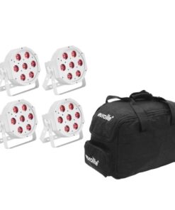 EUROLITE Set 5x LED SLS-7 HCL Spot white + Soft Bag