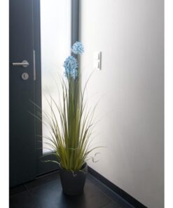 EUROPALMS Allium grass, artificial plant, blue, 120 cm
