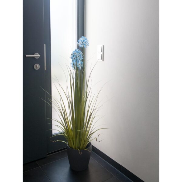 EUROPALMS Allium grass, artificial plant, blue, 120 cm