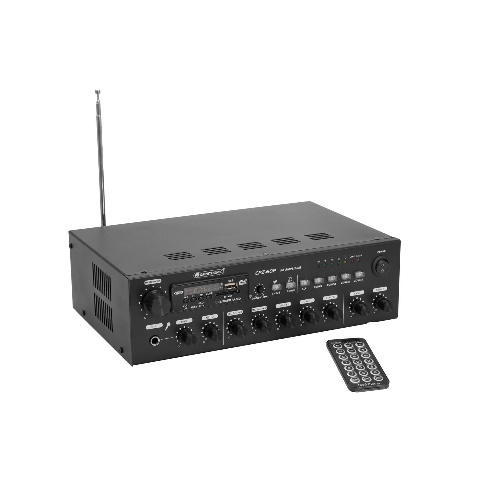 OMNITRONIC CPZ-60P PA Mixing Amplifier