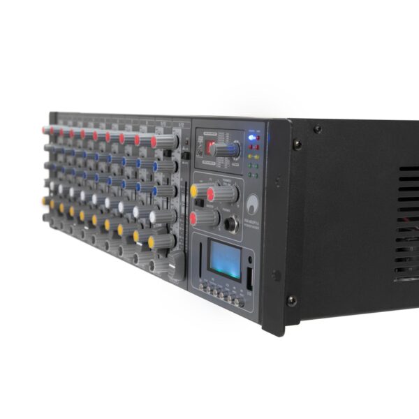 OMNITRONIC RM-1422FXA USB Rack Power Mixer