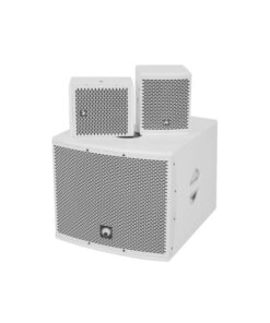 OMNITRONIC Set MOLLY-12A Subwoofer active + 2x MOLLY-6 Top 8 Ohm, white