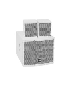 OMNITRONIC Set MOLLY-12A Subwoofer active + 2x MOLLY-6 Top 8 Ohm, white
