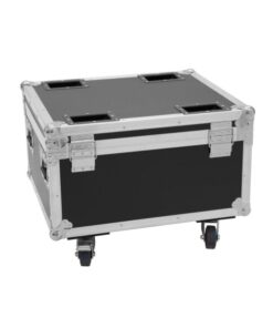 ROADINGER Flightcase 4x AKKU IP PAR 7 QCL WDMX with charging function