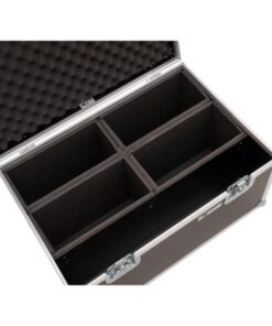 ROADINGER Flightcase 4x LED 4/7C-12 Silent Slim Spot