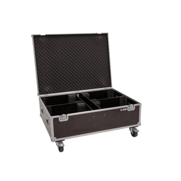 ROADINGER Flightcase 4x LED THA-150F Theater-Spot