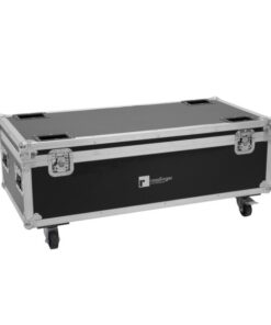 ROADINGER Flightcase 8x AKKU IP PAR 7 QCL WDMX with charging function