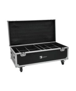 ROADINGER Flightcase 8x AKKU IP PAR 7 QCL WDMX with charging function