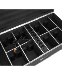 ROADINGER Flightcase 8x AKKU IP PAR 7 QCL WDMX with charging function