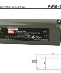 Alimentatore Led Dimmerabile 120W 12V Mean Well PWM-120-12