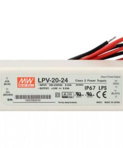Alimentatore Trasformatore 20W 0,84A Mean Well LPV-20-24