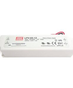 Alimentatore Trasformatore CV 12V 60W 5A LPV-60-12 IP67 Mean Well LPV-60-12