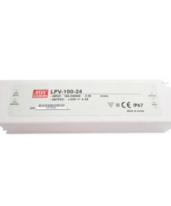 Alimentatore Trasformatore CV 24V 100W 4,2A LPV-100-24 IP67 Mean Well LPV-100-24