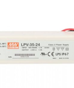 Alimentatore Trasformatore CV 24V 35W 1,5A IP67 Mean Well LPV-35-24