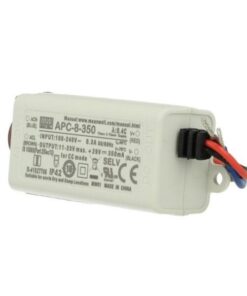 Led Driver CC Trasformatore 350mA 11V-23V DC 8W IP42 Mean Well APC-8-350