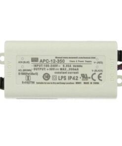 Led Driver CC Trasformatore 350mA 9V-36V DC 12W IP42 Mean Well APC-12-350