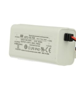 Led Driver CC Trasformatore 700mA 9V-24V DC 16W IP42 Mean Well APC-16-700