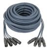 DMX Snake 4-way 5-pin XLR Cavo snake 4 universi - 10 m